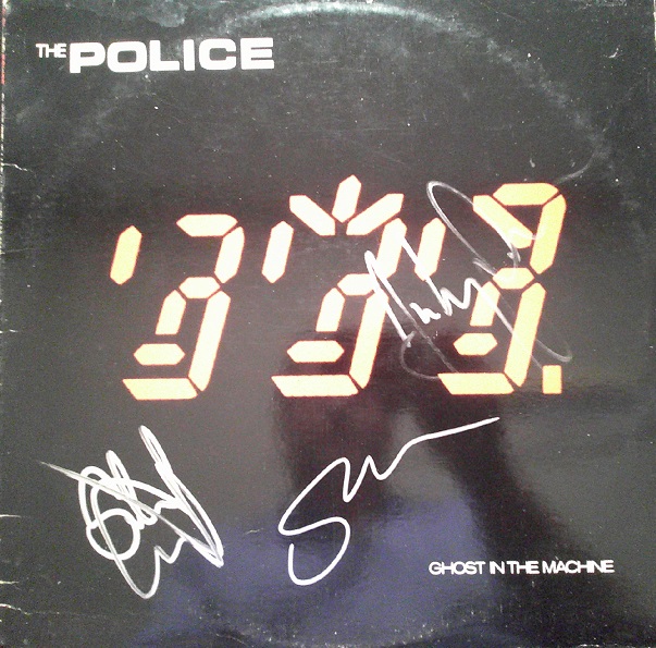 The Police Band Signed Album Cover.