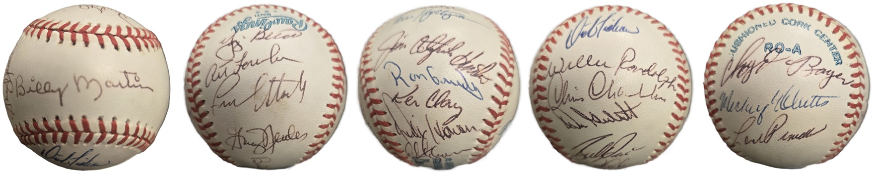 1977 New York Yankees Team Signed Baseball.